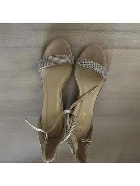 lulus silver kitten heels :)